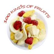 Frutas crocantes liofilizadas